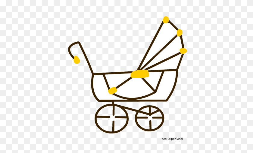 450x450 Free Baby Shower Clip Art - Horse And Carriage Clipart
