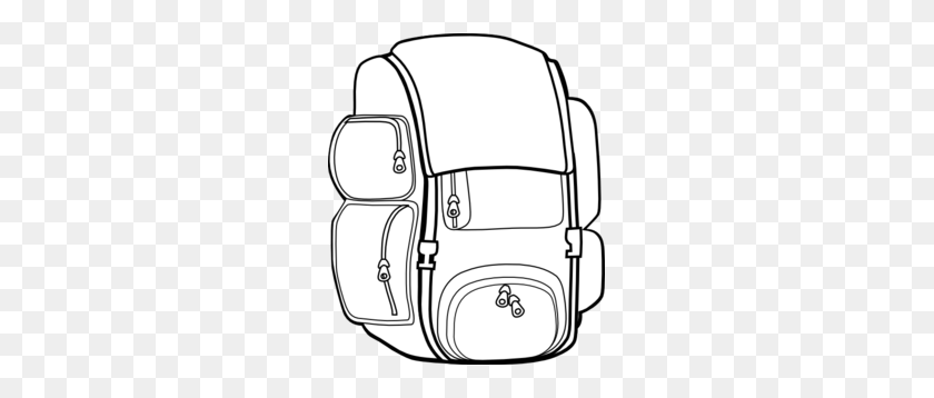 249x298 Free Backpack Clipart Pictures - Back To School Clipart Black And White