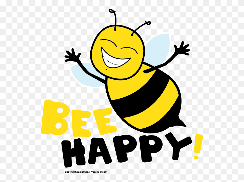558x566 Free Bee Clipart - Plug In Clip Art