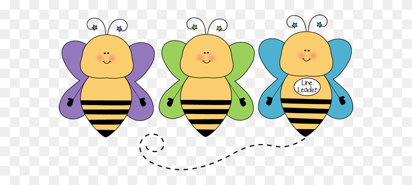 600x319 Бесплатный Клипарт Пчела Для Учителя - Жужжащая Пчела