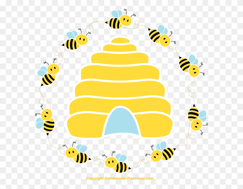 600x595 Бесплатный Клипарт Пчелы, Готовый Для Личных И Коммерческих Проектов - Готовый Клипарт