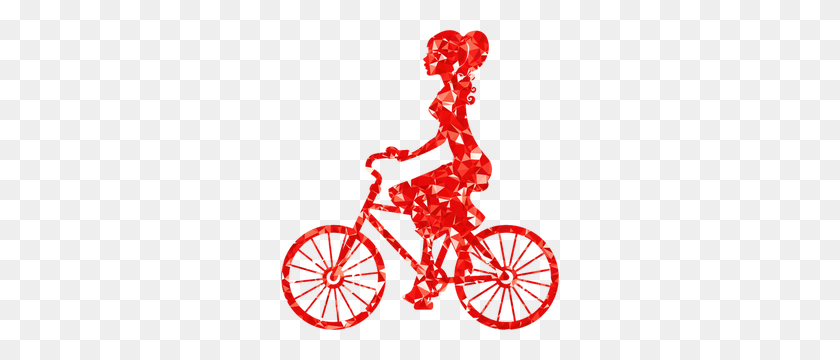278x300 Free Bicycle Bike Rider Vector Free - Girl On Bike Clipart