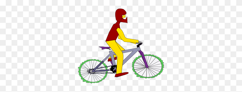 300x262 Free Bicycle Clip Art Loses It's Training Wheels - To Lose Clipart