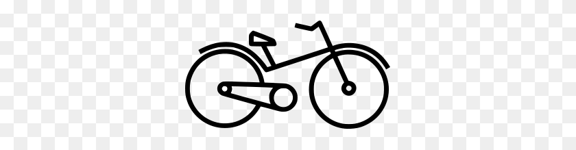 300x159 Free Bicycle Clipart Png, B Cycle Icons - Bicycle Clipart Black And White