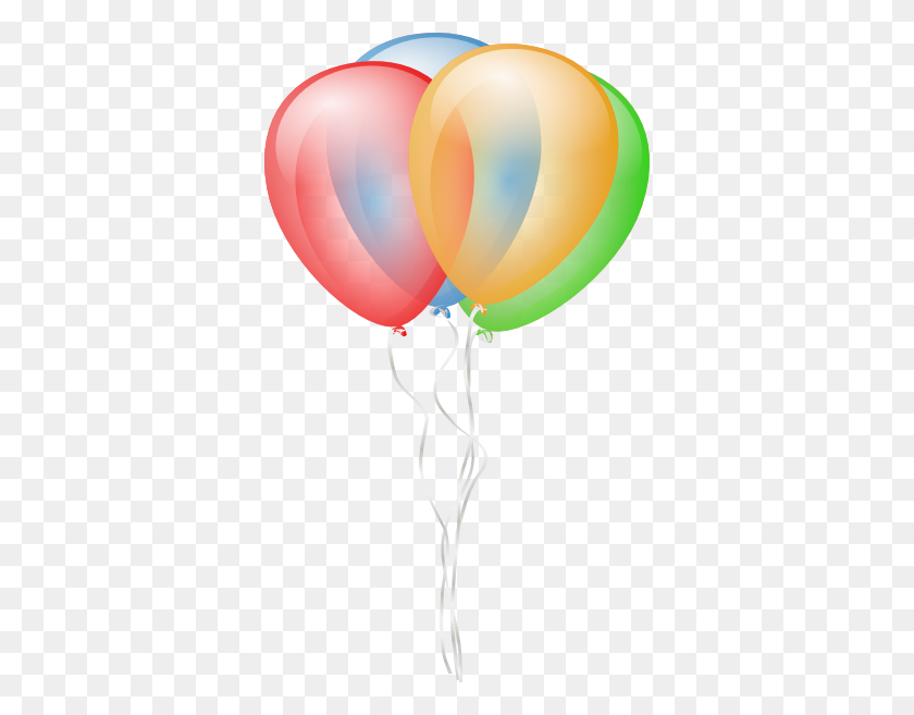 354x597 Free Birthday Balloon Clip Art - Birthday Banner Clipart