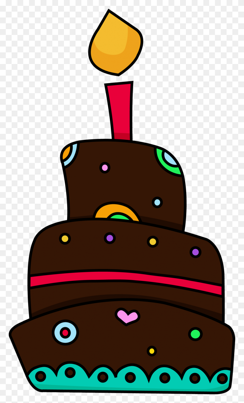 1024x1740 Бесплатный Клип-Арт Торт Ко Дню Рождения - Летний День Рождения Клипарт