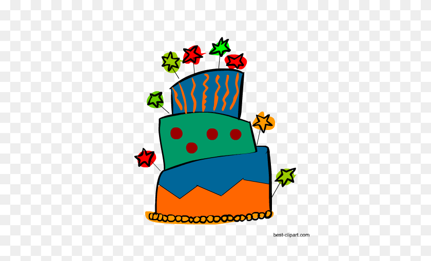 450x450 Бесплатные Картинки И Графика На День Рождения - Свадебный Торт Клипарт