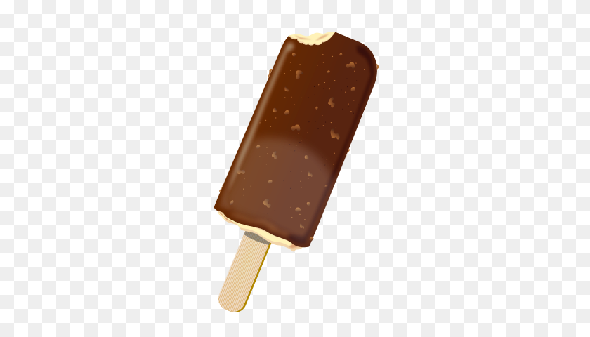 250x420 Free Bitten Chocolate Popsicle - Popsicle Clip Art Free