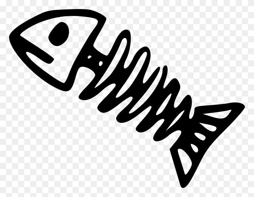 1979x1507 Free Black And White Fish Images - Fishing Pole Clipart Free