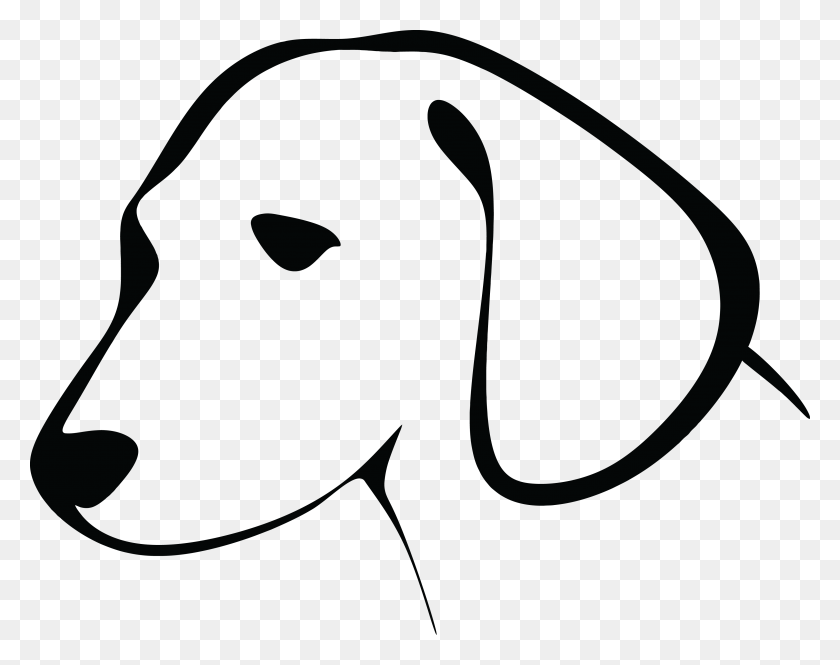 4000x3104 Free Black And White Png Of Dogs Transparent Black And White - Pug Face PNG