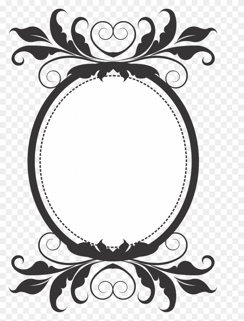 1194x1600 Free Black Clip Art Borders And Frames Weddings Stock Vector - Baroque Clipart