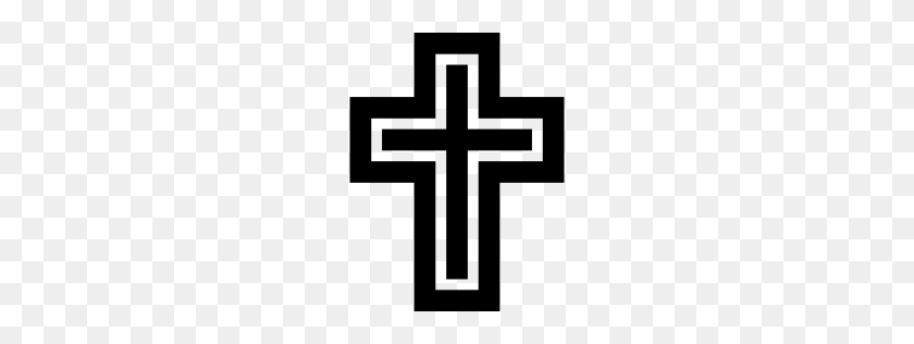 256x256 Бесплатная Иконка Черный Крест - Иконка Крест Png