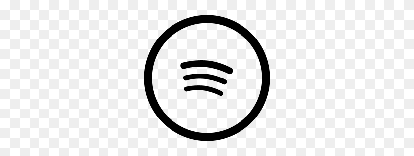 256x256 Free Black Spotify Icon - Spotify Icon PNG