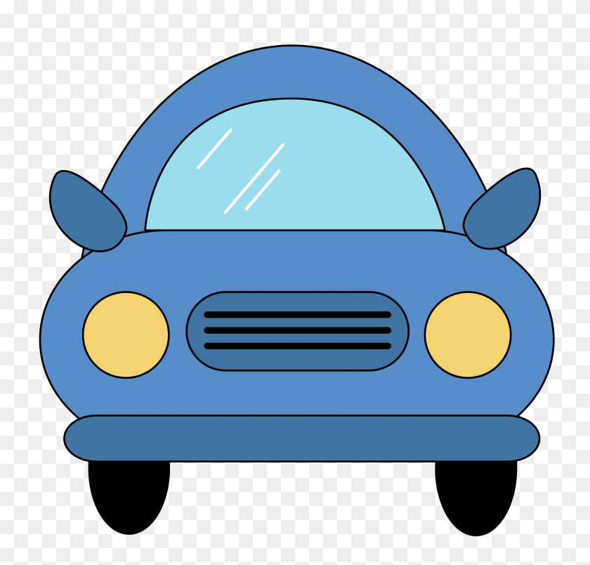 1740x1661 Free Blue Car Front Clip Art - Blue Car Clipart