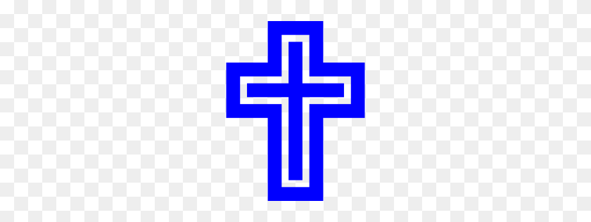 256x256 Бесплатная Иконка Синий Крест - Голубой Крест Png