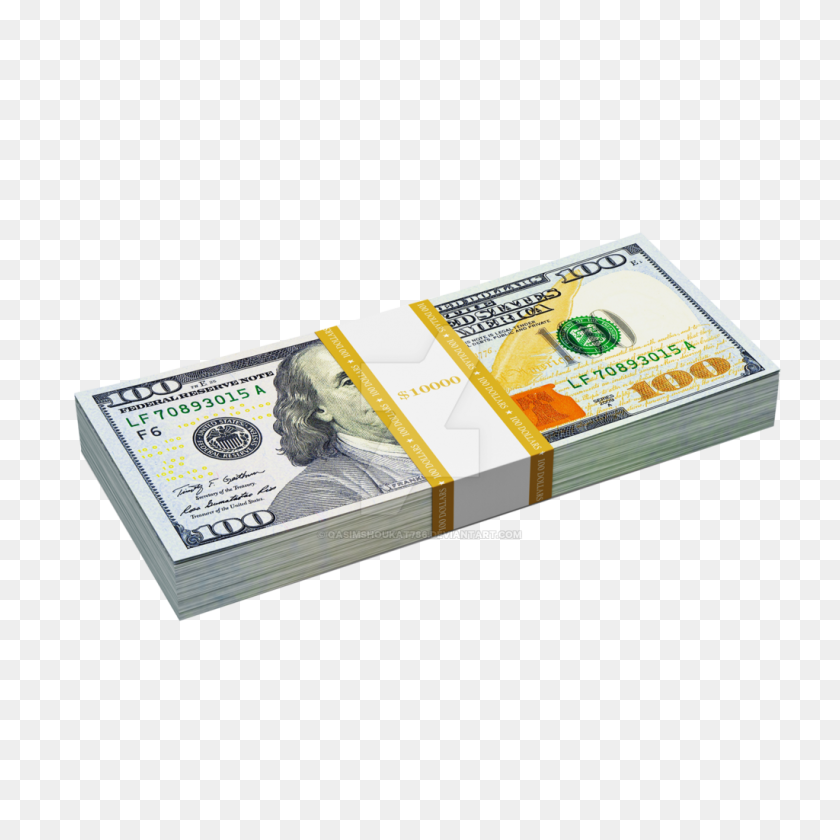 1024x1024 Free Blue Hundreds Money Png - Dinero Png