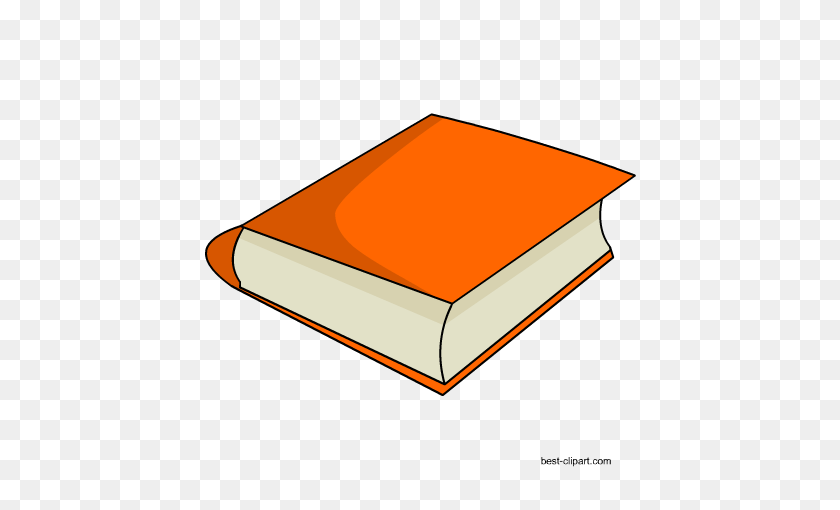 450x450 Free Book Clip Art Images And Graphics - Orange Clipart