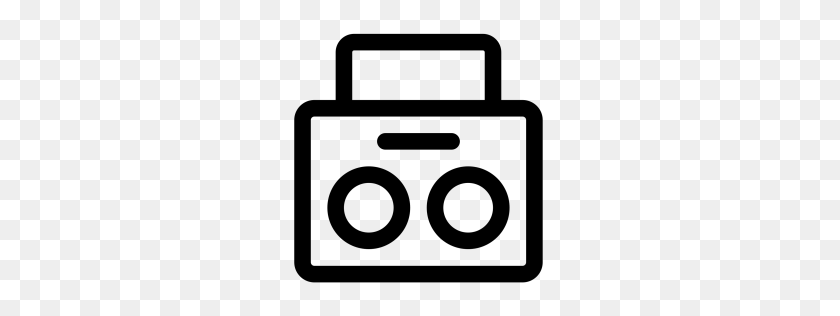 256x256 Free Boombox Icon Download Png - Boombox PNG