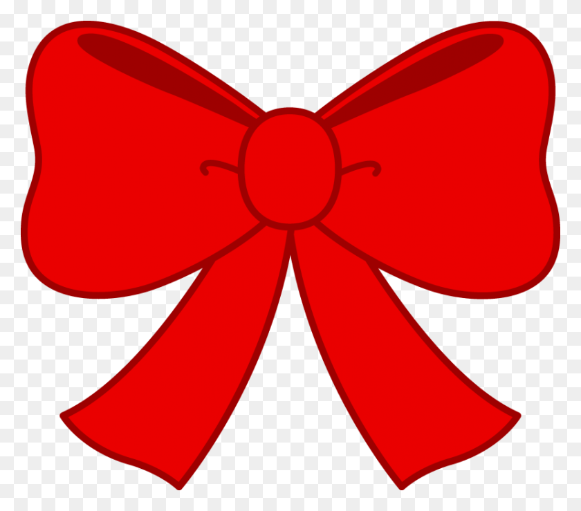 830x723 Free Bow Clipart - Red Dot Clipart