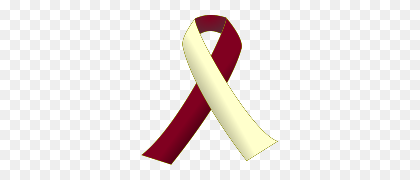 273x300 Free Breast Cancer Awareness Ribbon Vector - Ribbon Border Clipart