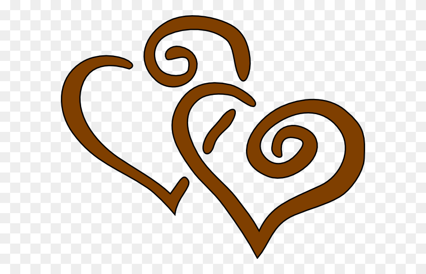 600x480 Free Brown Heart Cliparts - Rustic Heart Clipart
