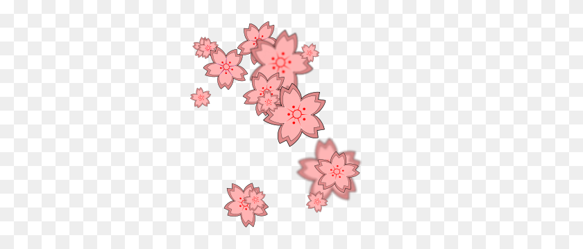 292x300 Free C Clipart Png, C Icons - Cherry Blossom Clipart