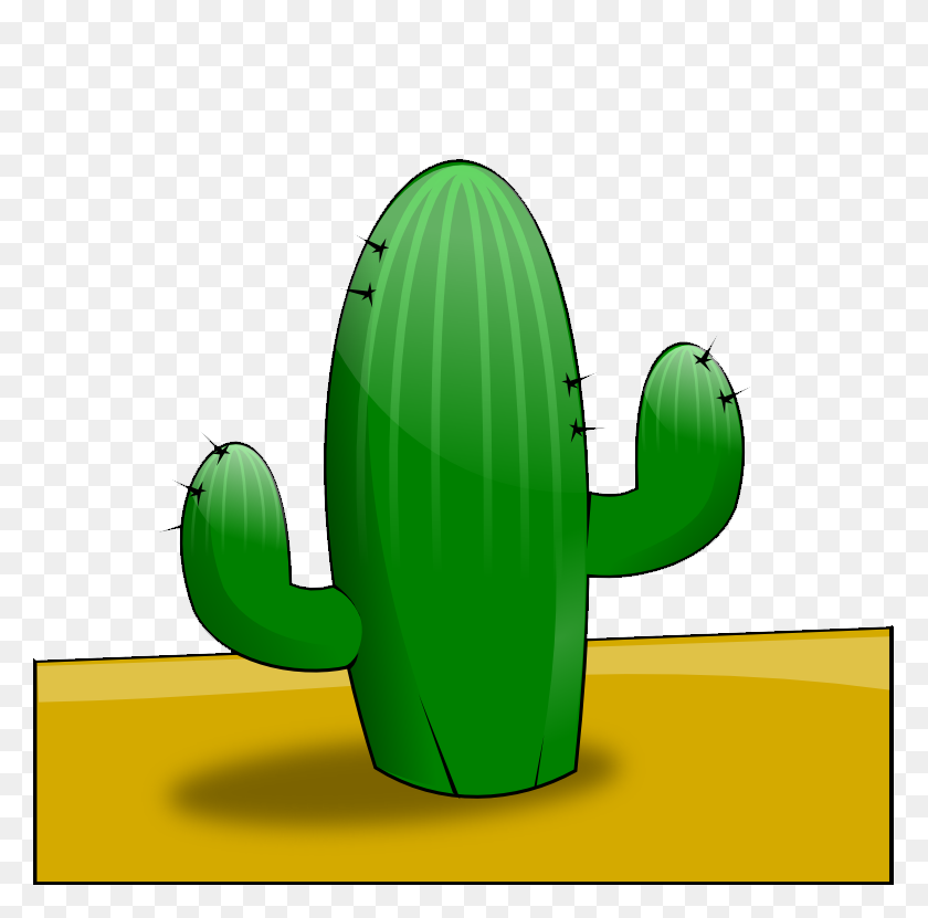 779x771 Cactus En El Desierto Clipart