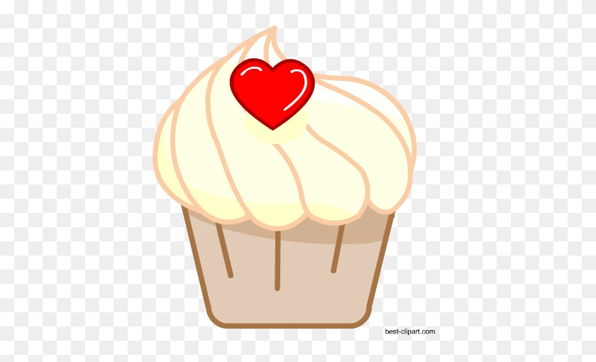 450x450 Free Cake And Cupcake Clip Art - Cupcake PNG