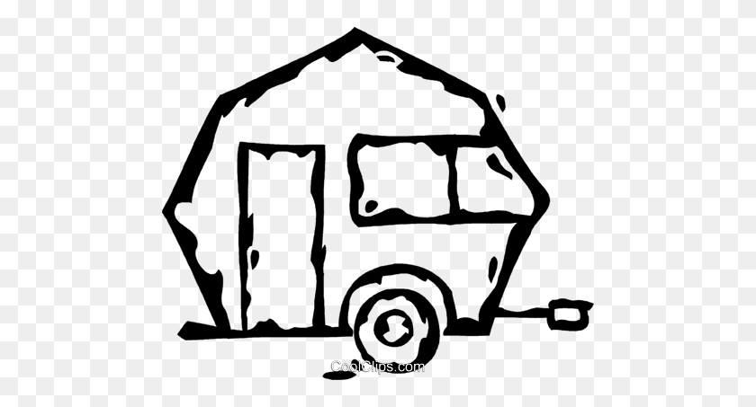 480x393 Free Camper Trailer Clip Art All About Clipart - Rv Clipart Black And White