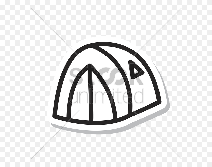 600x600 Free Camping Tent Vector Image - Camping Clipart Black And White