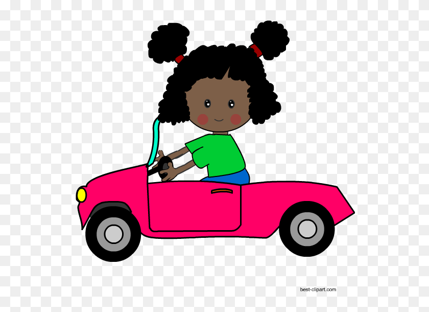550x550 Free Car Clip Art Images And Graphics - Girl With Umbrella Clipart