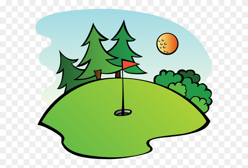 600x510 Free Cartoon Golf Clip Art Golf Course Clip Art Golf - Moses Clipart