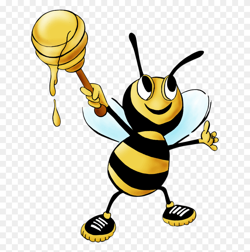 635x786 Free Cartoon Honey Bee Clip Art - Wasp Clipart