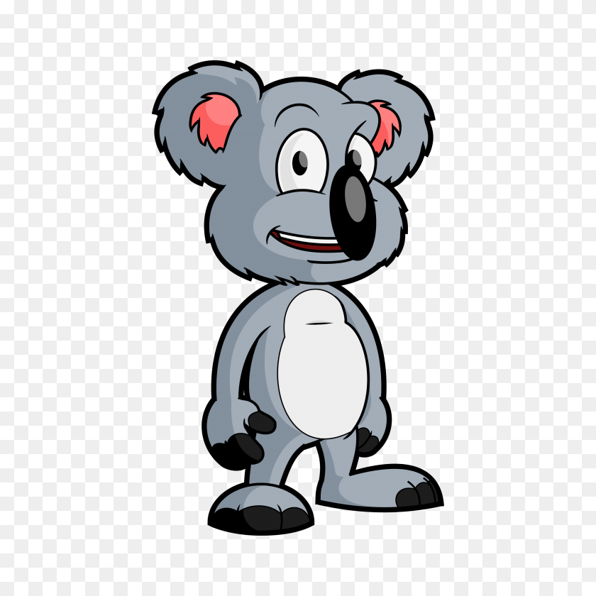 3000x3000 Free Cartoon Koala Bear Clip Art Vector - Please Note Clipart