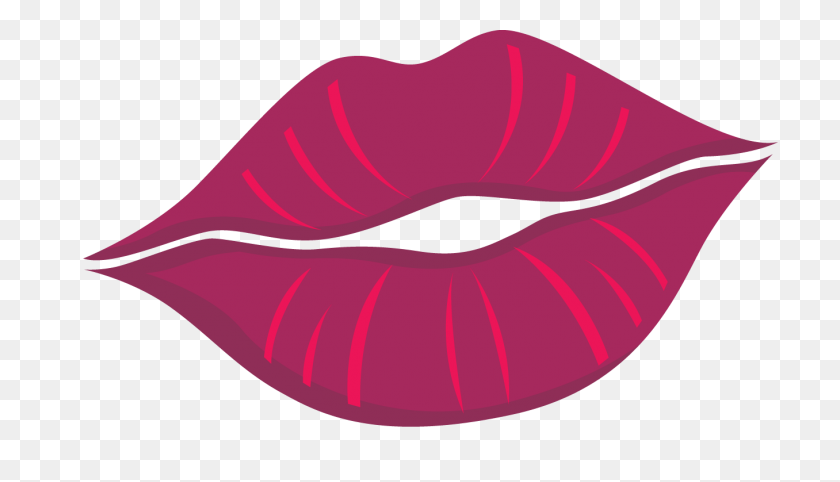 1356x734 Free Cartoon Lips Kiss - Lipstick Clipart Black And White