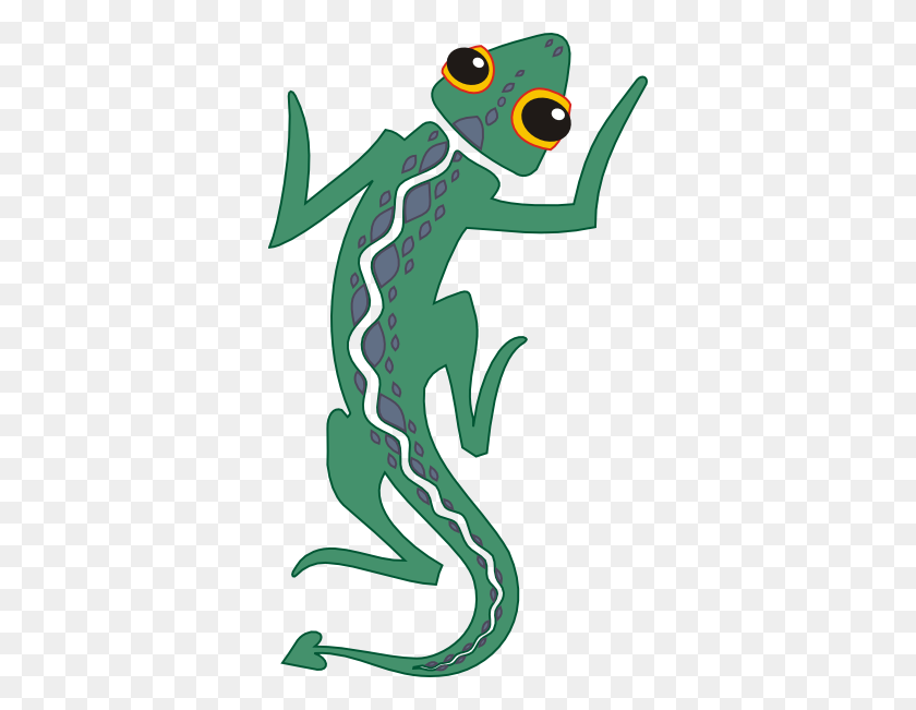 348x591 Free Cartoon Lizard Images - Newt Clipart