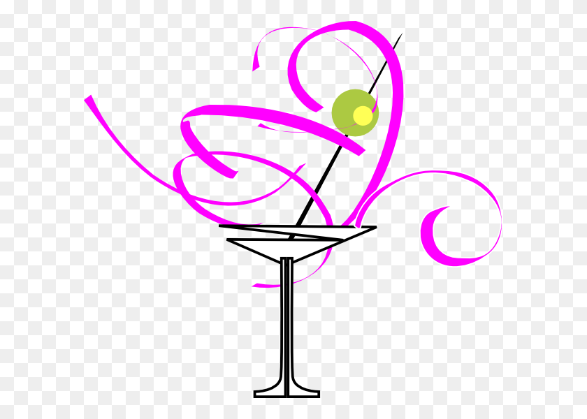 600x540 Free Cartoon Martini Glass - Cocktail Clipart Free