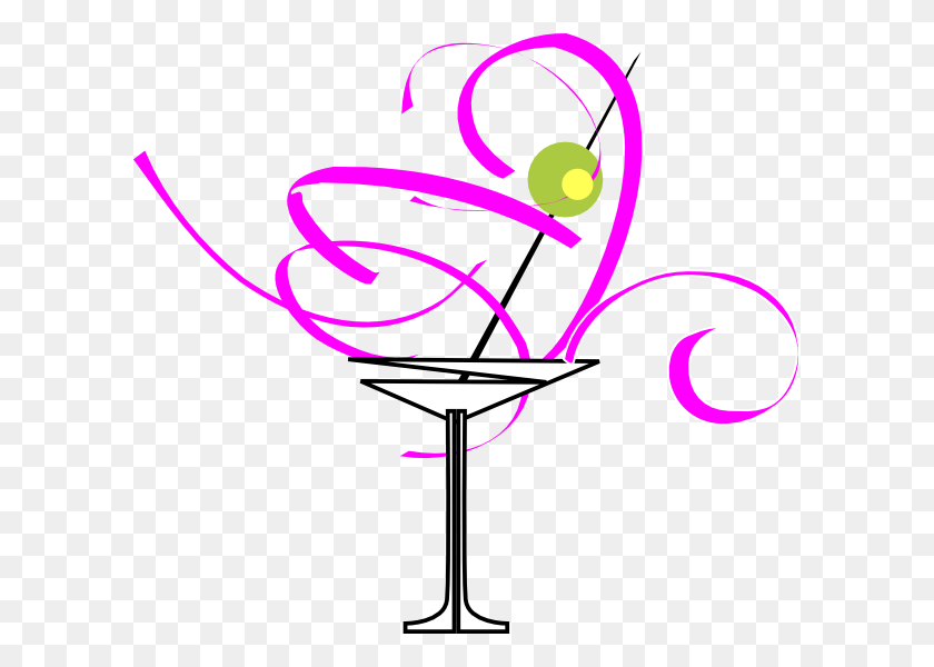 600x540 Copa De Martini De Dibujos Animados Gratis - Cóctel Clipart Gratis