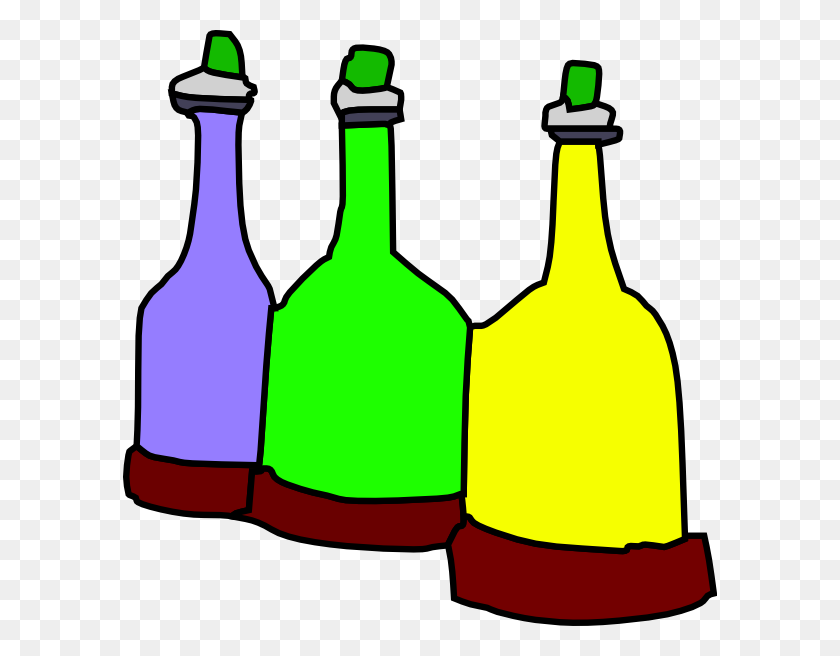 594x596 Botella De Medicina De Dibujos Animados Gratis - Botella De Vino Y Vidrio De Imágenes Prediseñadas