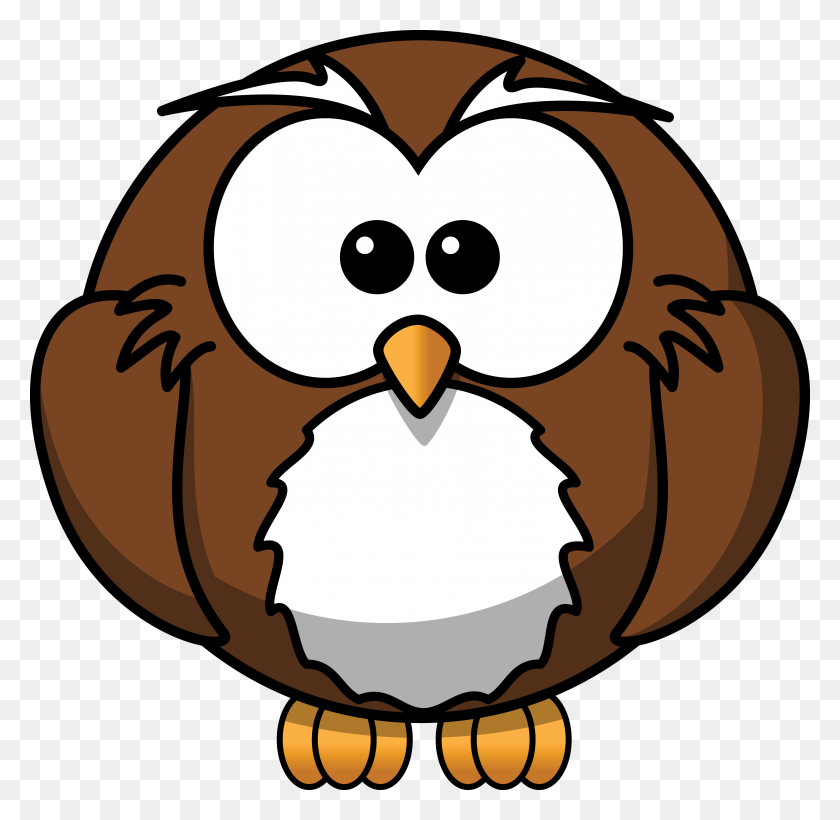 3281x3200 Free Cartoon Owl Clipart - Migration Clipart