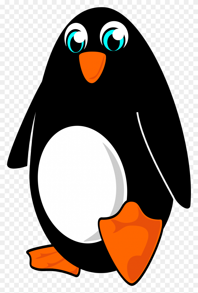 1524x2312 Pingüino De Dibujos Animados Gratis - Penguin Clipart