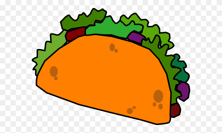 600x444 Free Cartoon Taco Clip Art Png - Mexican Food Clipart
