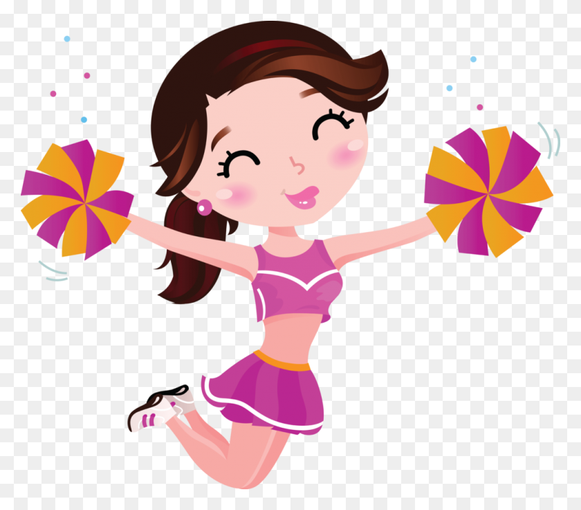 1024x891 Free Cheerleader Png Image Vector, Clipart - Free Cheer Clipart