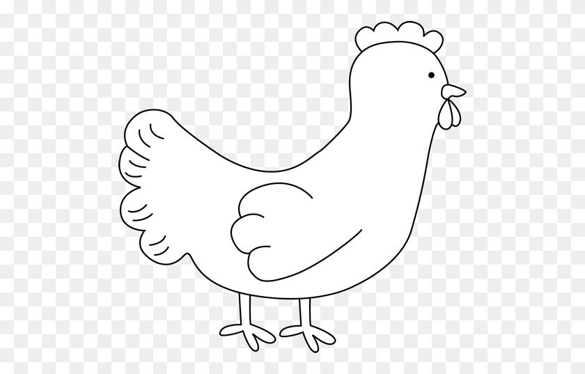 500x477 Imágenes Prediseñadas De Pollo Gratis - Clipart De Pollo Divertido