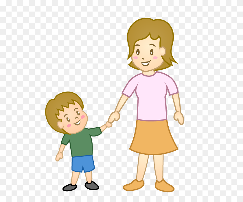 640x640 Free Child And Mother Clipart Cartoon Clipart - Baby Standing Clipart