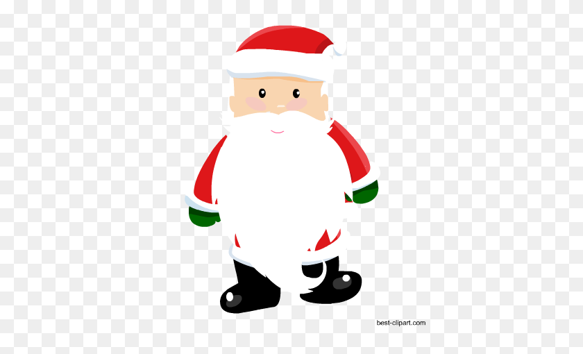 450x450 Free Christmas Clip Art, Santa, Gingerbread And Christmas Tree - Santa Claus Hat Clipart