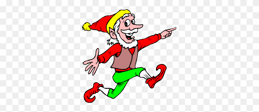 310x303 Free Christmas Elf Clipart - Naughty Or Nice Clipart