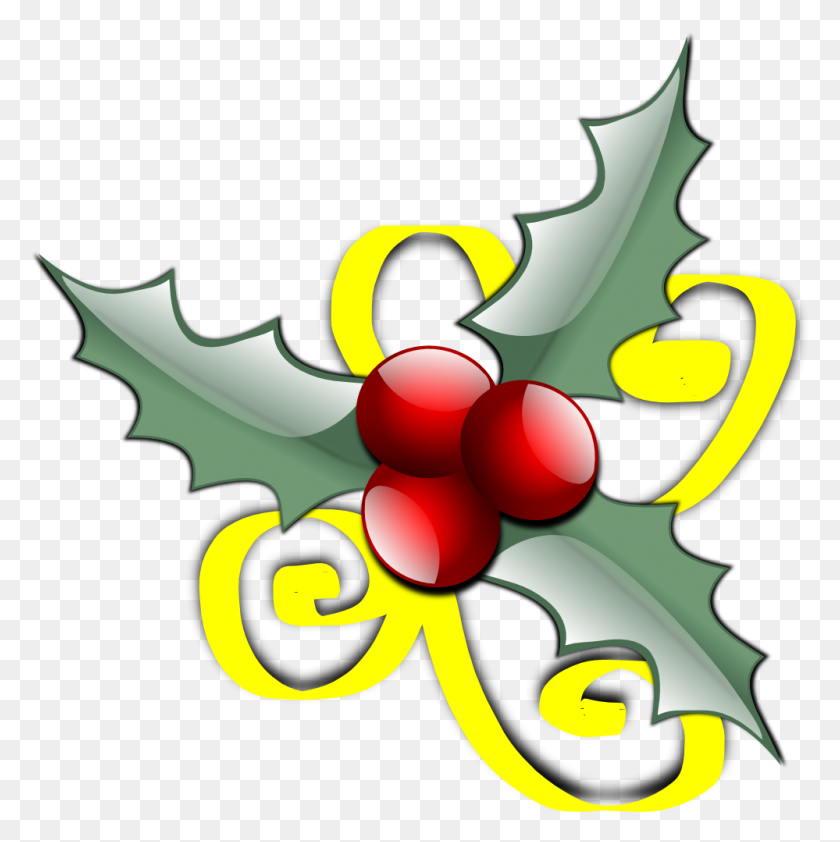 999x1002 Free Christmas Holly Images Download Free Clip Art Free Clip Art - Pencil Clipart Free