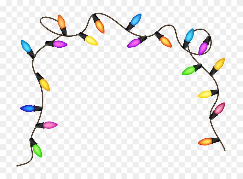 5937x4264 Free Christmas Lights Clipart Pictures - Christmas Divider Clipart