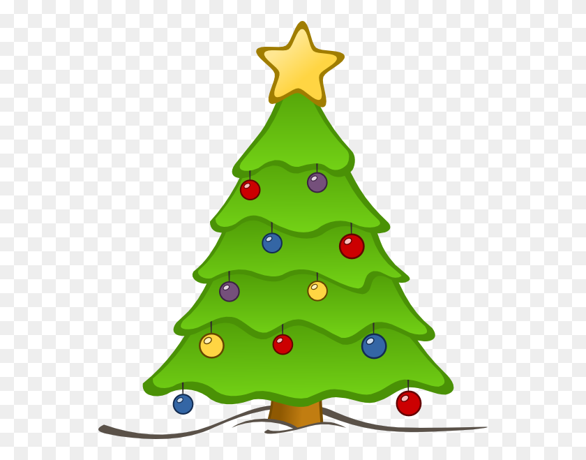 558x599 Free Christmas Tree Clip Art Vector Image Free Vector For Free - Nanny Clipart
